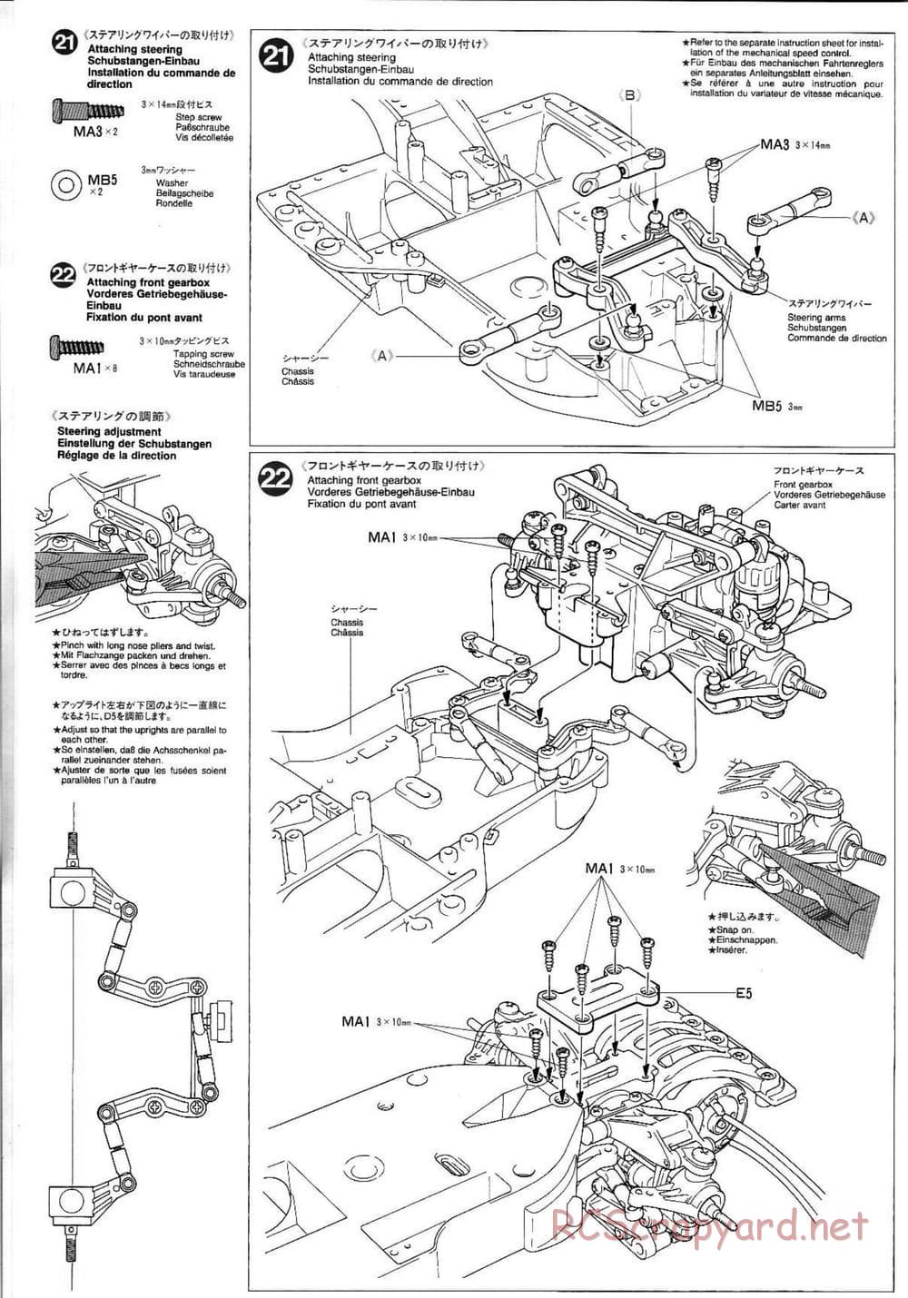 Tamiya - Mitsubishi Lancer Evolution V WRC - TA-03F Chassis - Manual - Page 12