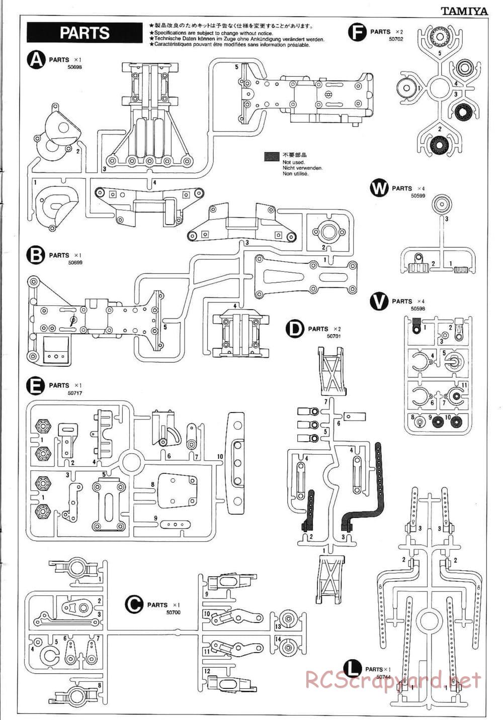 Tamiya - Mitsubishi Lancer Evolution V WRC - TA-03F Chassis - Manual - Page 21