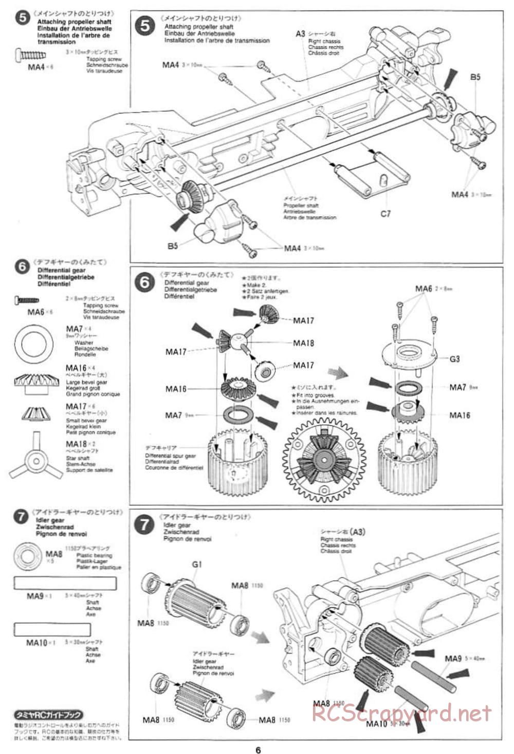 Tamiya - Subaru Impreza WRC - TL-01 Chassis - Manual - Page 6