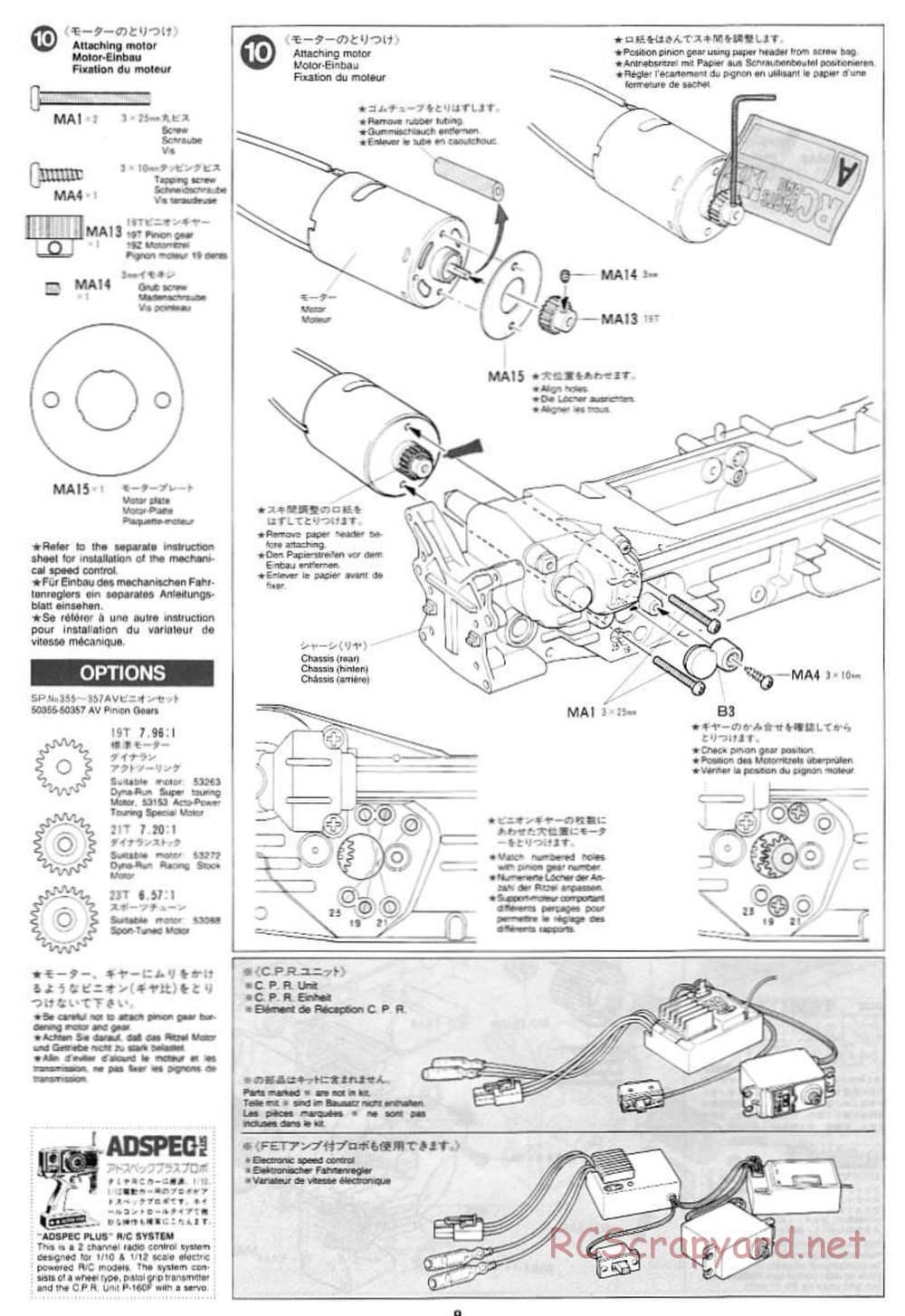 Tamiya - Subaru Impreza WRC - TL-01 Chassis - Manual - Page 8