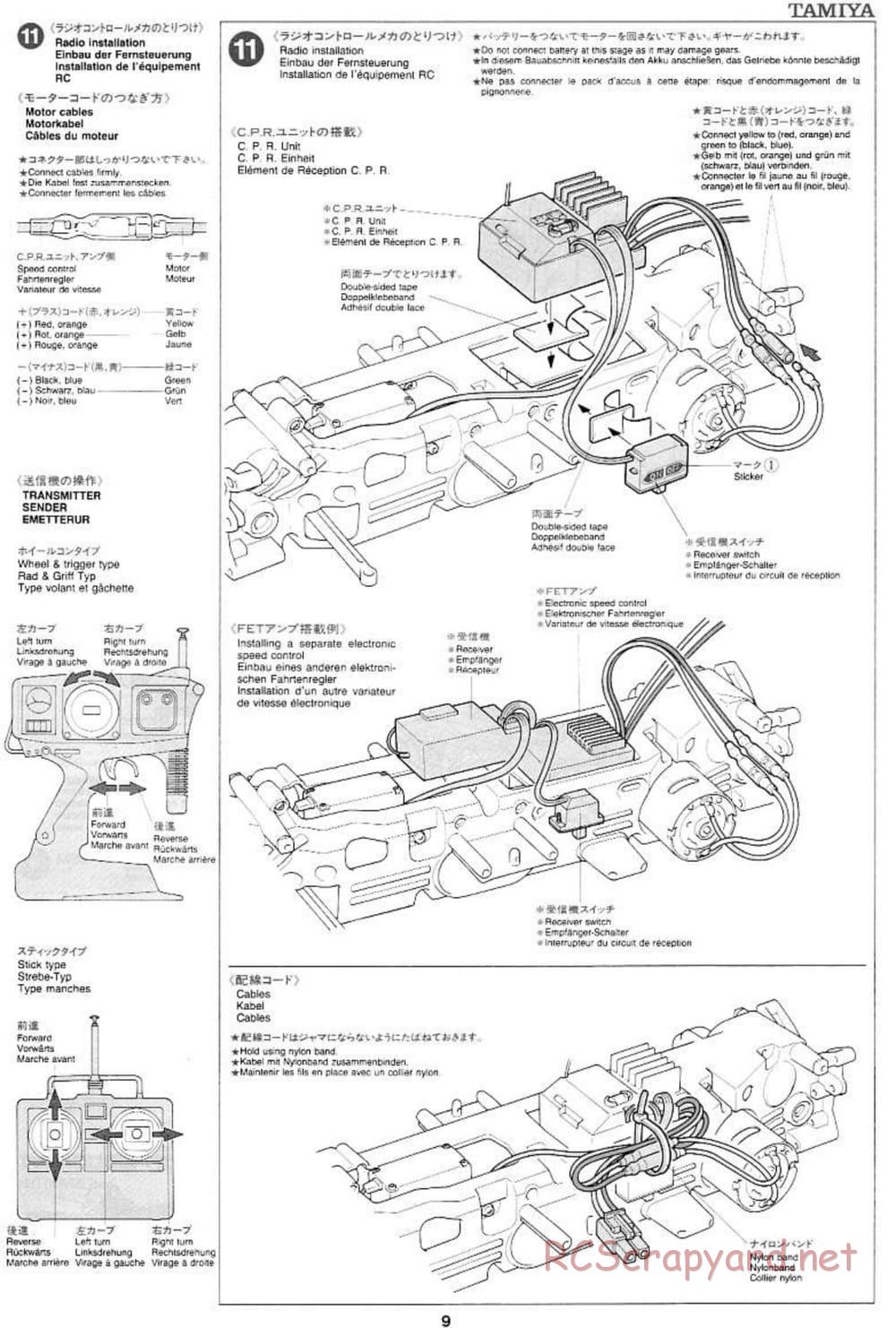 Tamiya - Subaru Impreza WRC - TL-01 Chassis - Manual - Page 9