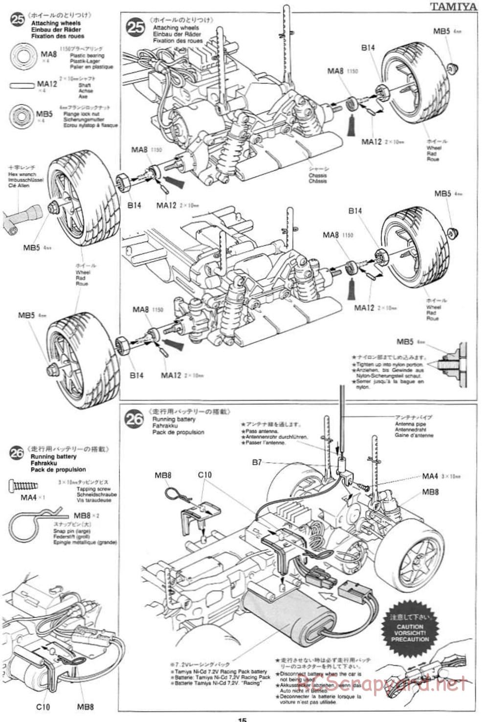 Tamiya - Subaru Impreza WRC - TL-01 Chassis - Manual - Page 15