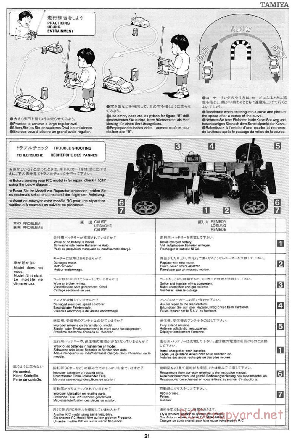 Tamiya - Subaru Impreza WRC - TL-01 Chassis - Manual - Page 21