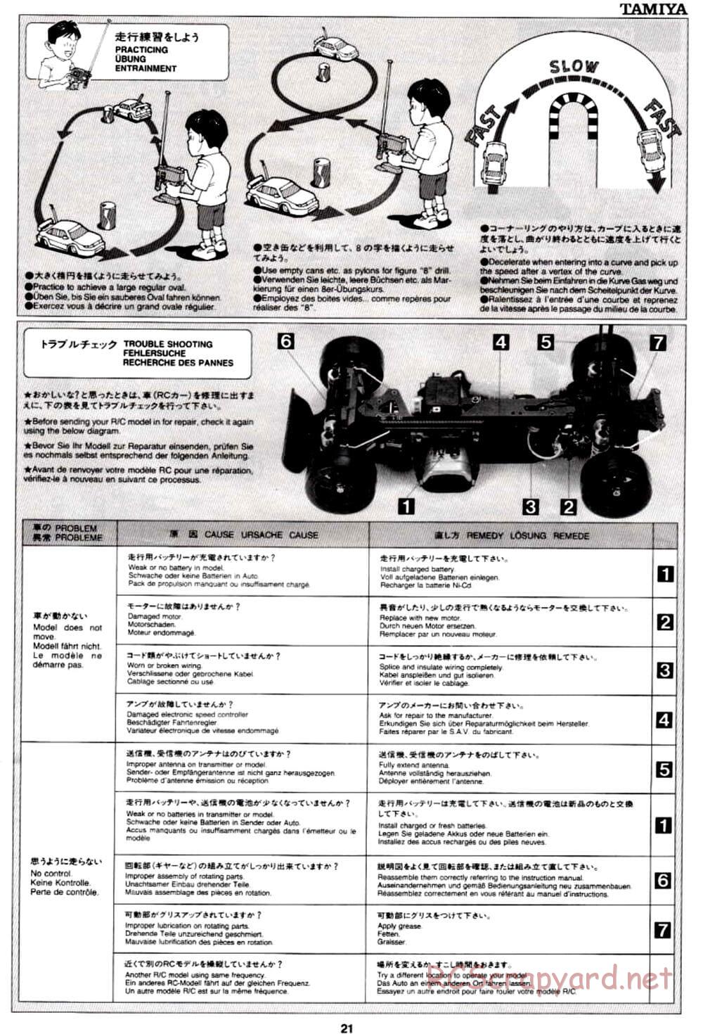 Tamiya - TA-03R TRF Special Edition Chassis - Manual - Page 21