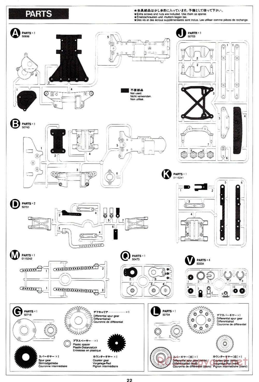 Tamiya - TA-03R TRF Special Edition Chassis - Manual - Page 22