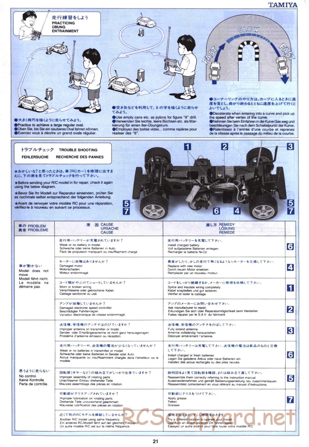 Tamiya - Ford Mustang Cobra-R - TL-01 Chassis - Manual - Page 21