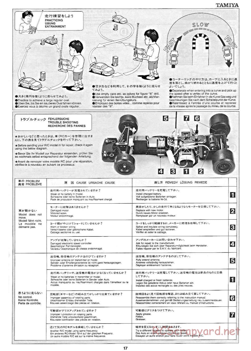 Tamiya - Toyota GT-One TS020 - F103RS Chassis - Manual - Page 17