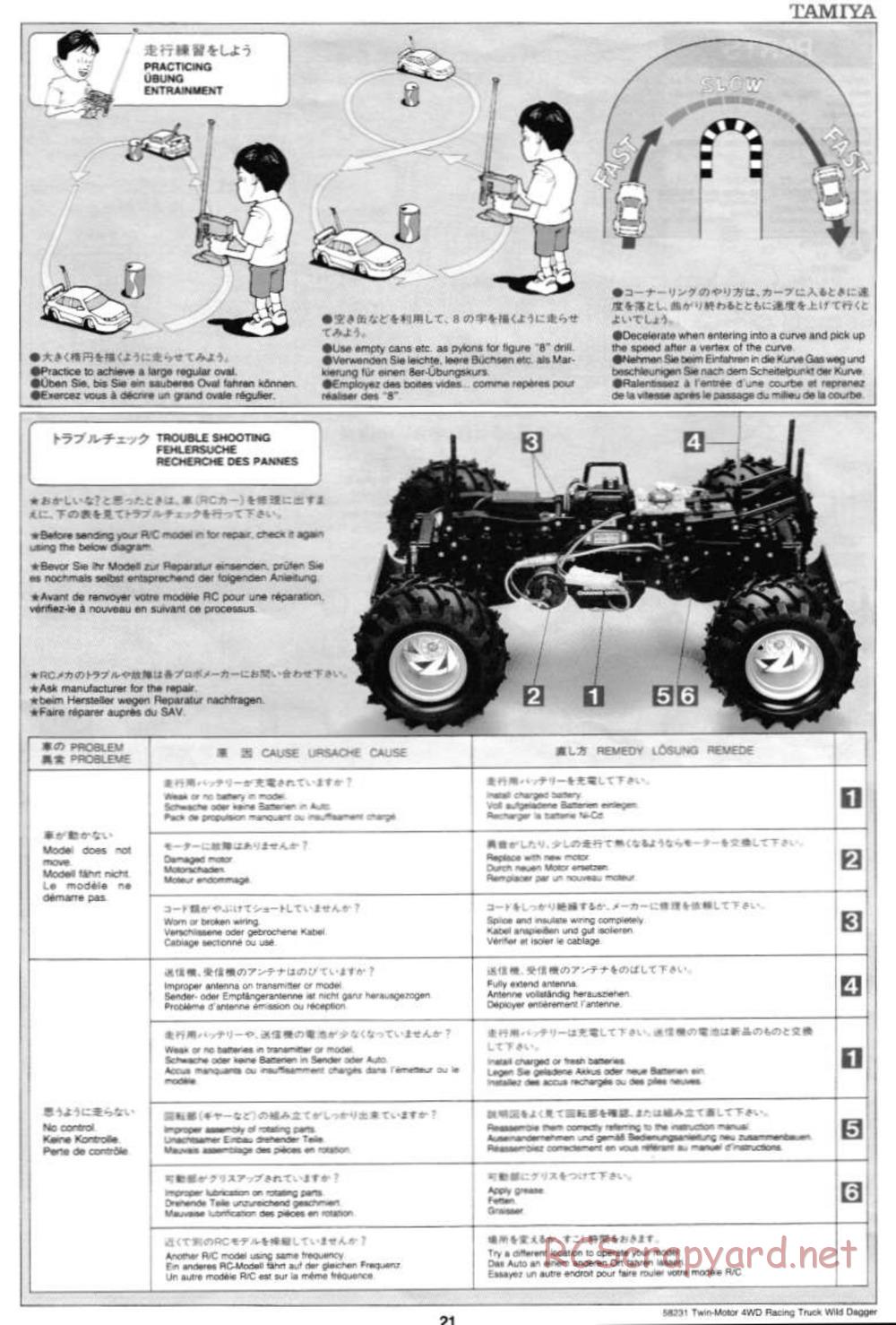 Tamiya - Wild Dagger - WR-01 Chassis - Manual - Page 21