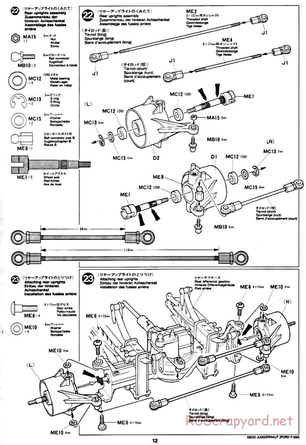Tamiya - Juggernaut Chassis - Manual - Page 12