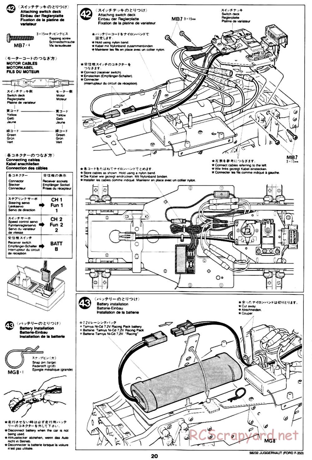 Tamiya - Juggernaut Chassis - Manual - Page 20