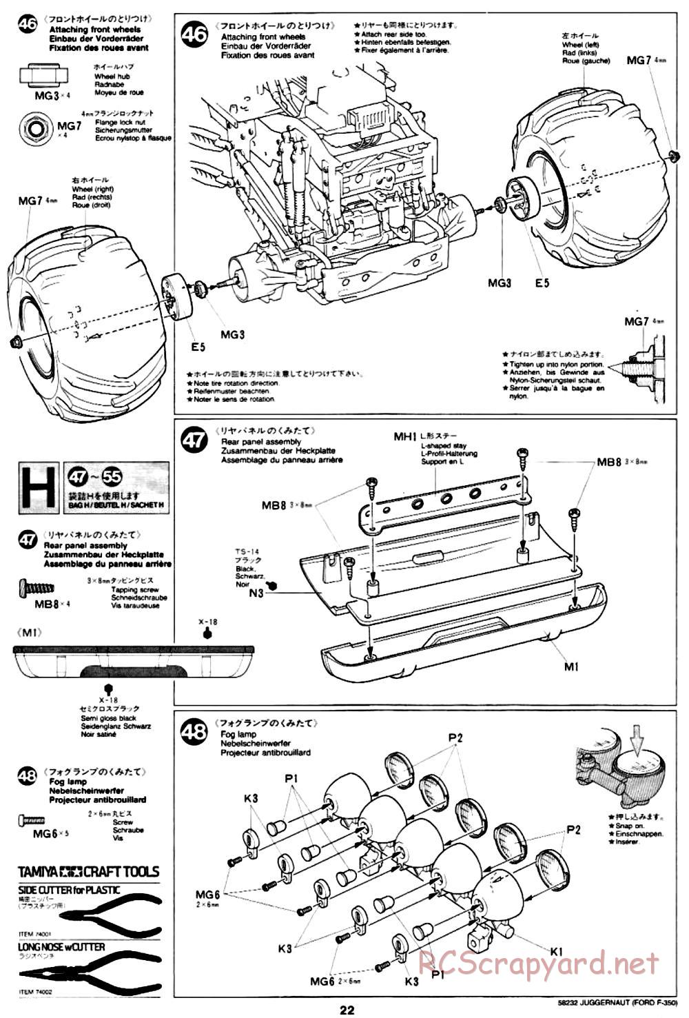 Tamiya - Juggernaut Chassis - Manual - Page 22