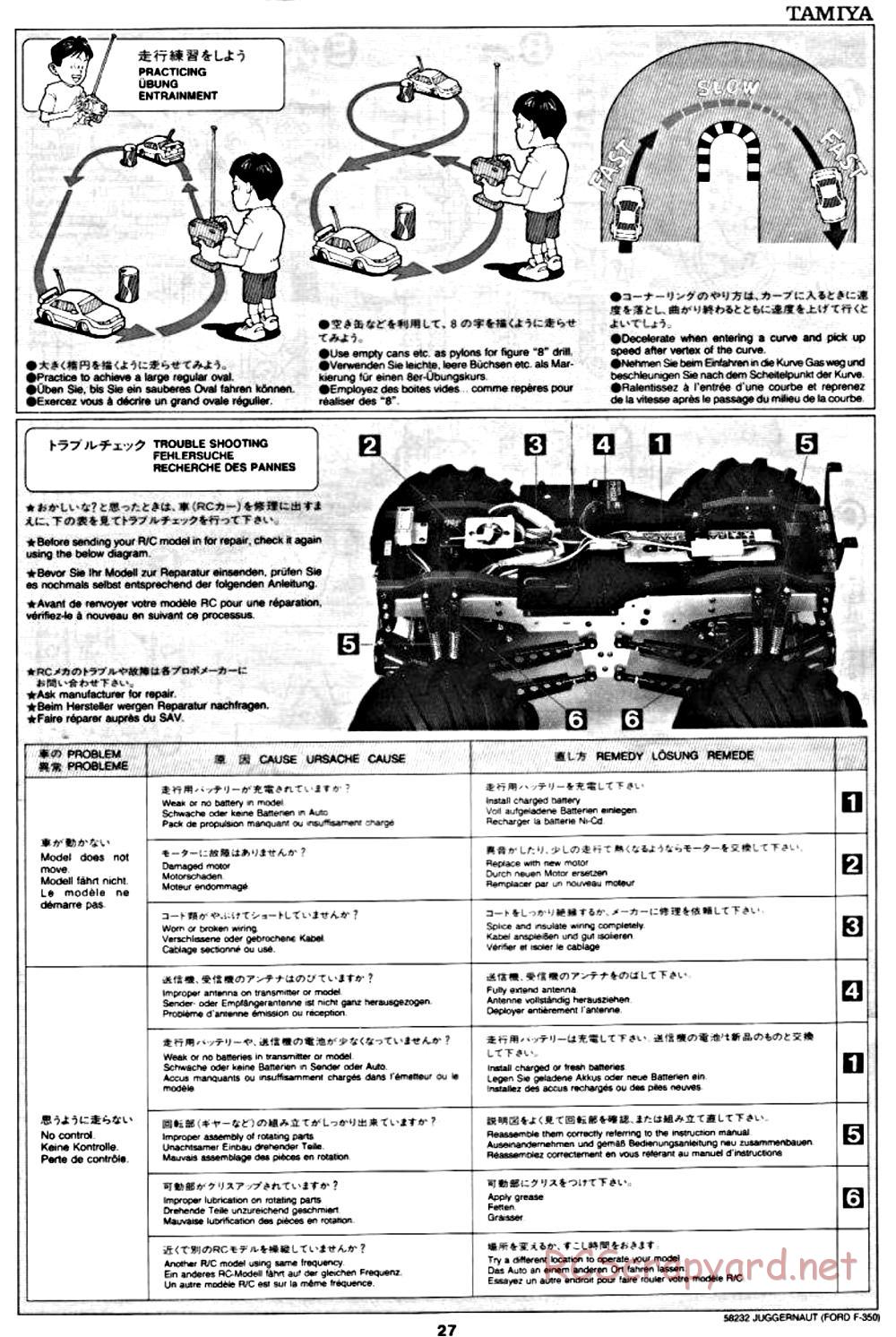 Tamiya - Juggernaut Chassis - Manual - Page 27