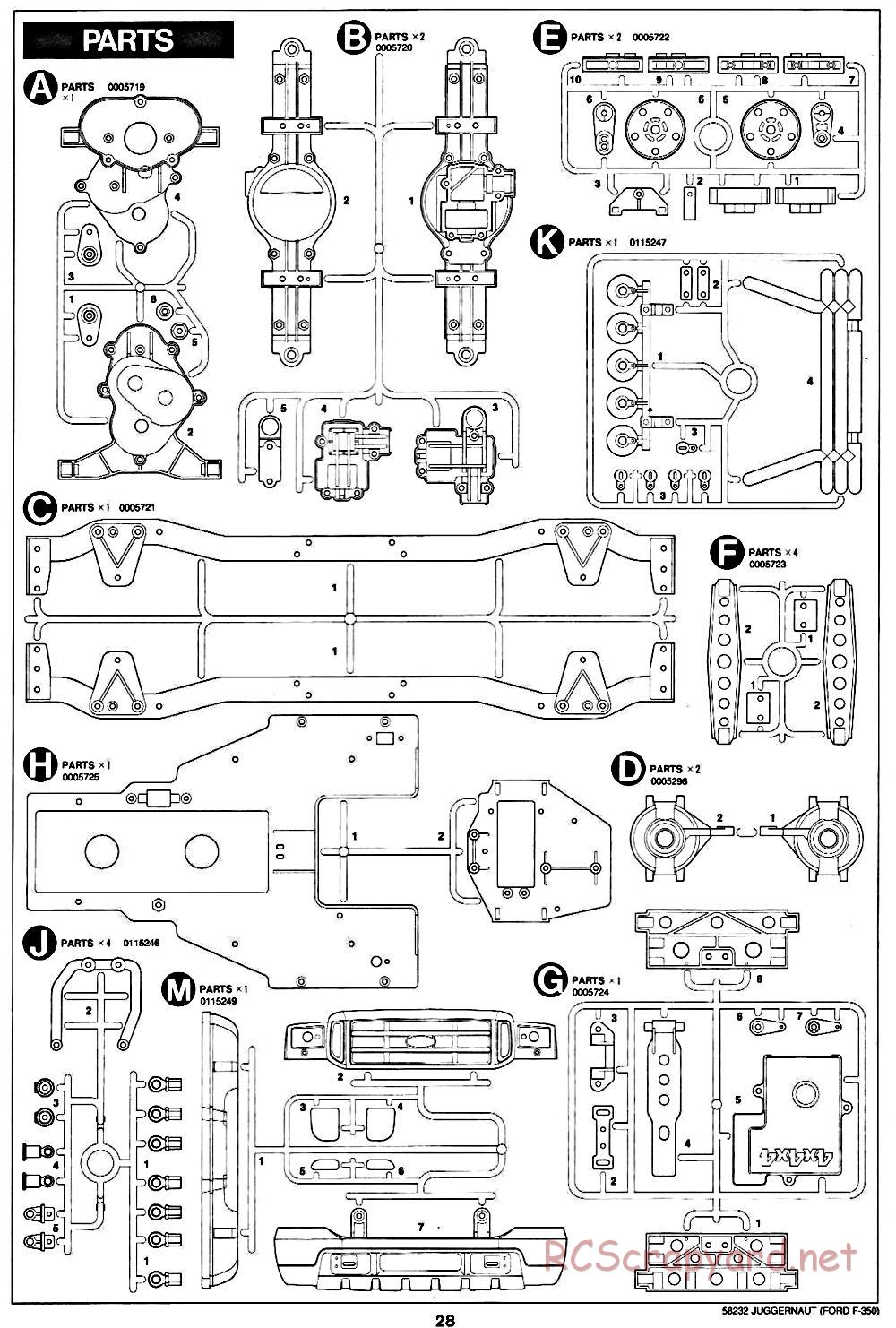 Tamiya - Juggernaut Chassis - Manual - Page 28