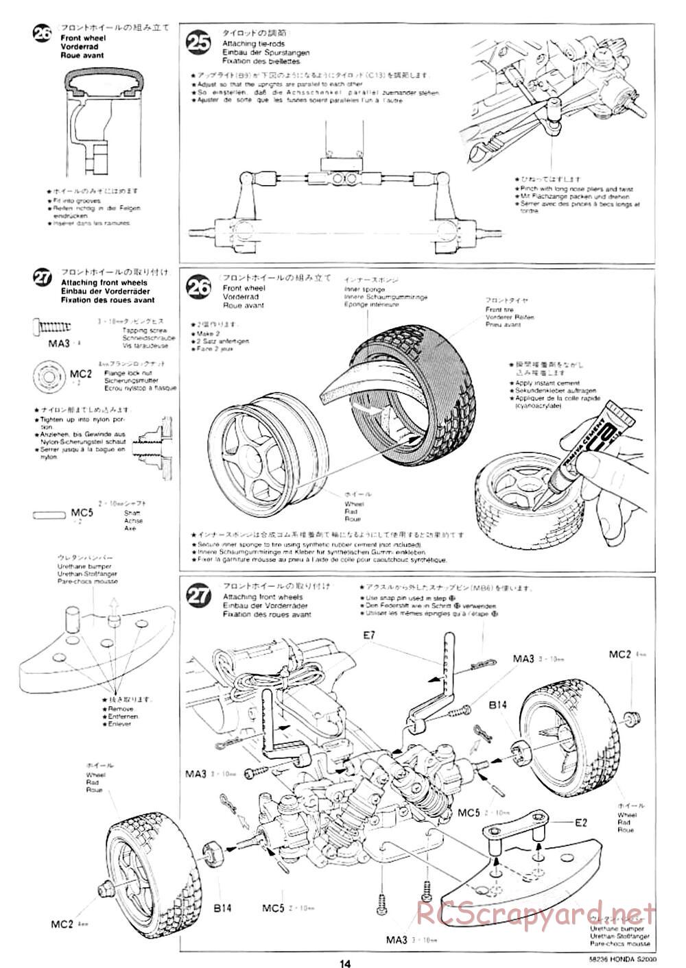 Tamiya - Honda S2000 - M04L Chassis - Manual - Page 12