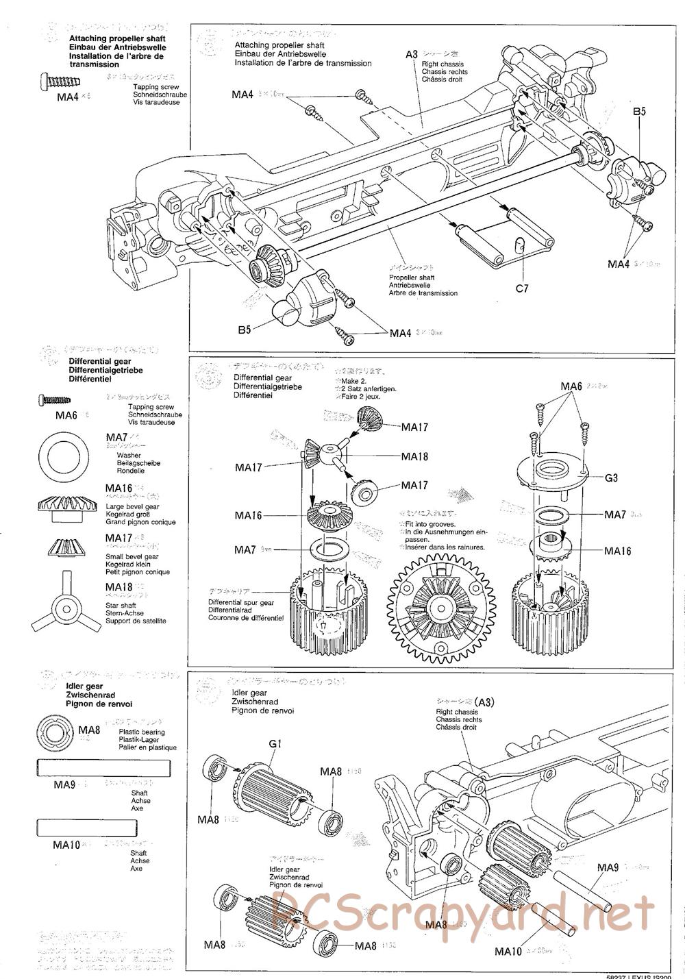 Tamiya - Lexus IS 200 - TL-01 Chassis - Manual - Page 6