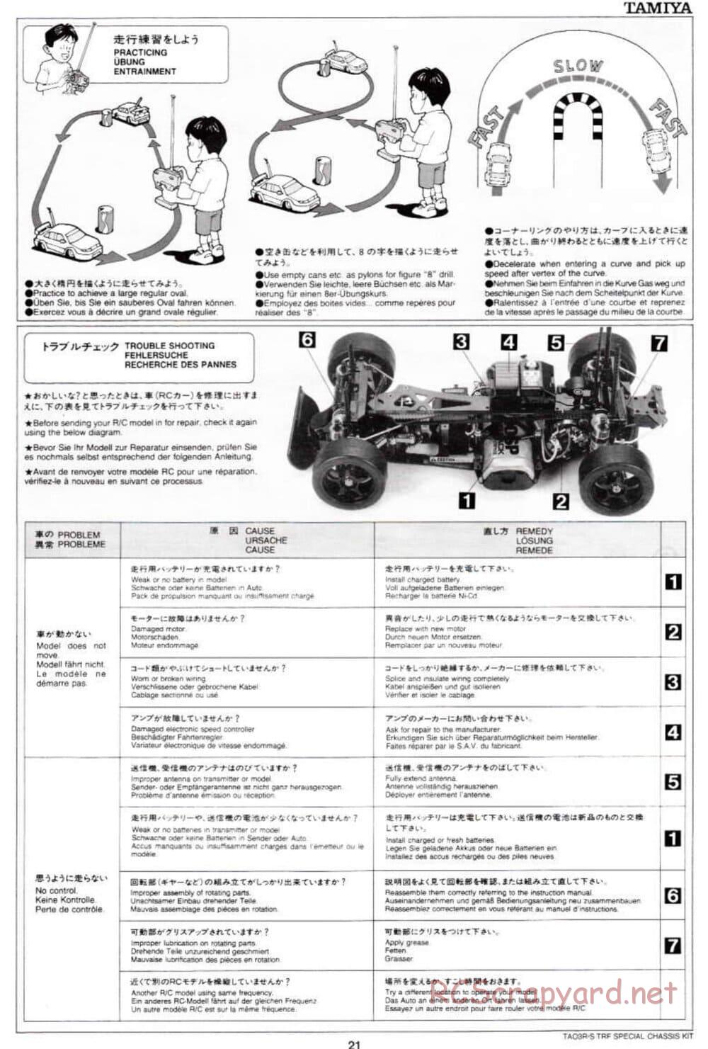 Tamiya - TA-03RS TRF Special Chassis - Manual - Page 21