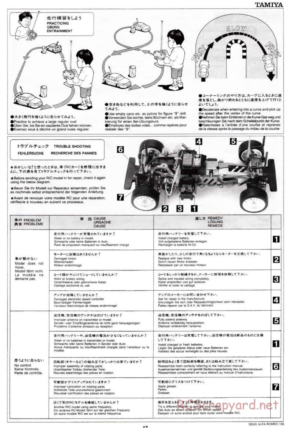 Tamiya - Alfa Romeo 156 Racing - FF-02 Chassis - Manual - Page 17