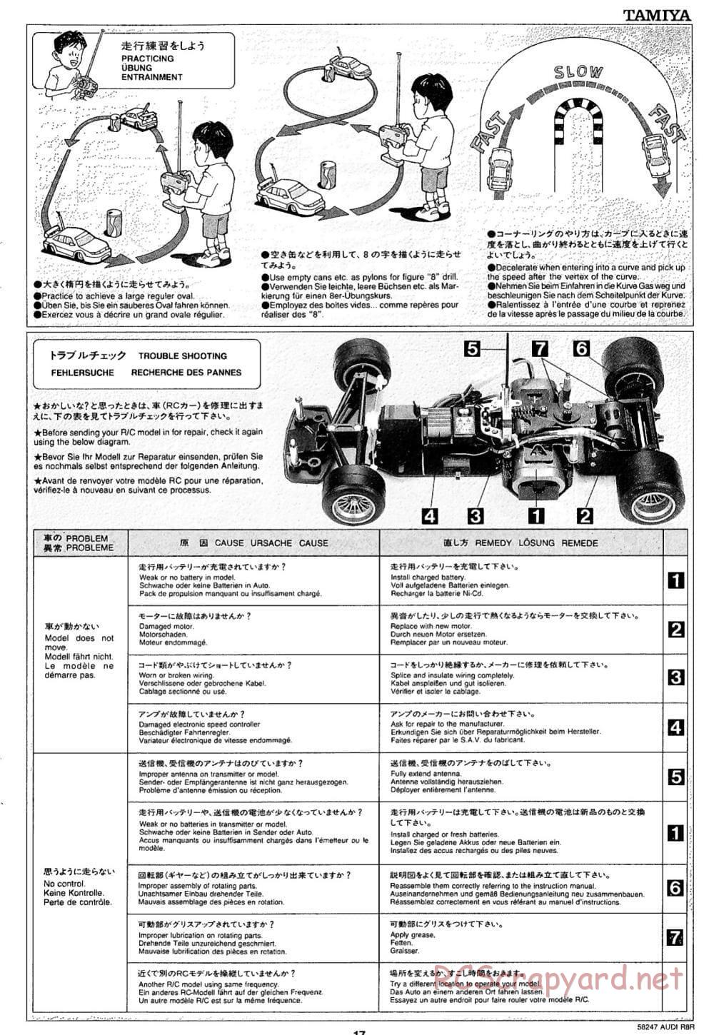 Tamiya - Audi R8R - F103LM Chassis - Manual - Page 17