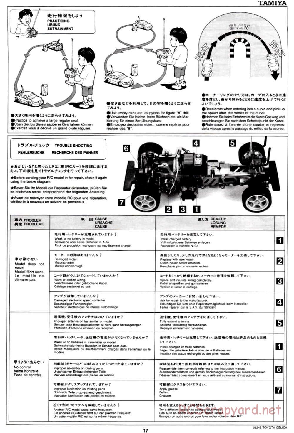 Tamiya - Toyota Celica - FF-02 Chassis - Manual - Page 17