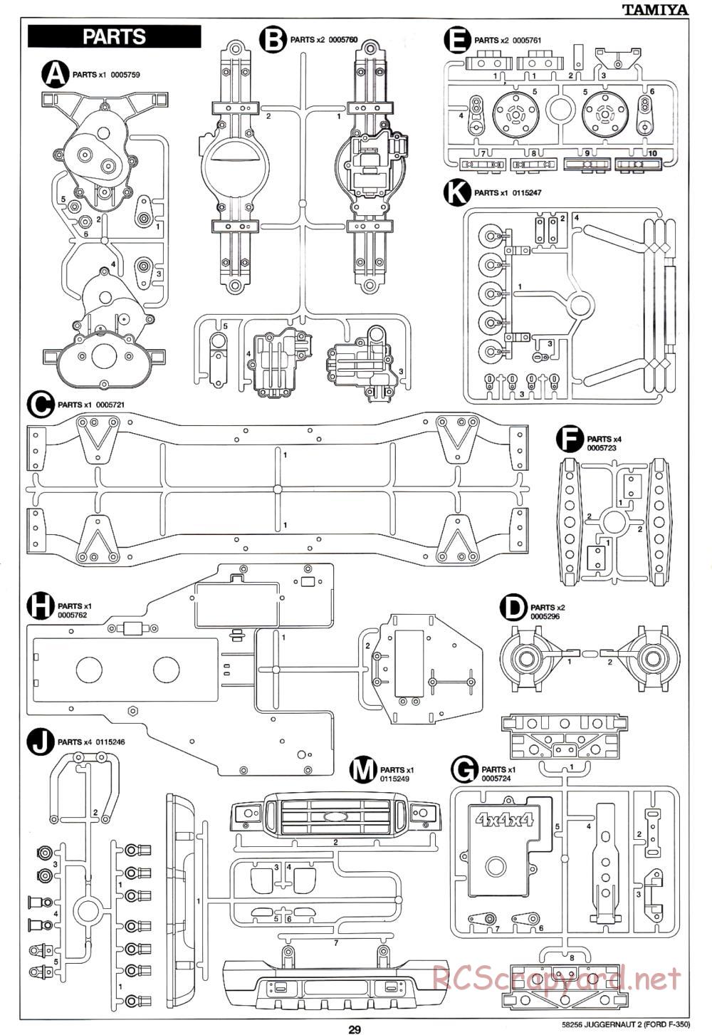 Tamiya - Juggernaut 2 Chassis - Manual - Page 29