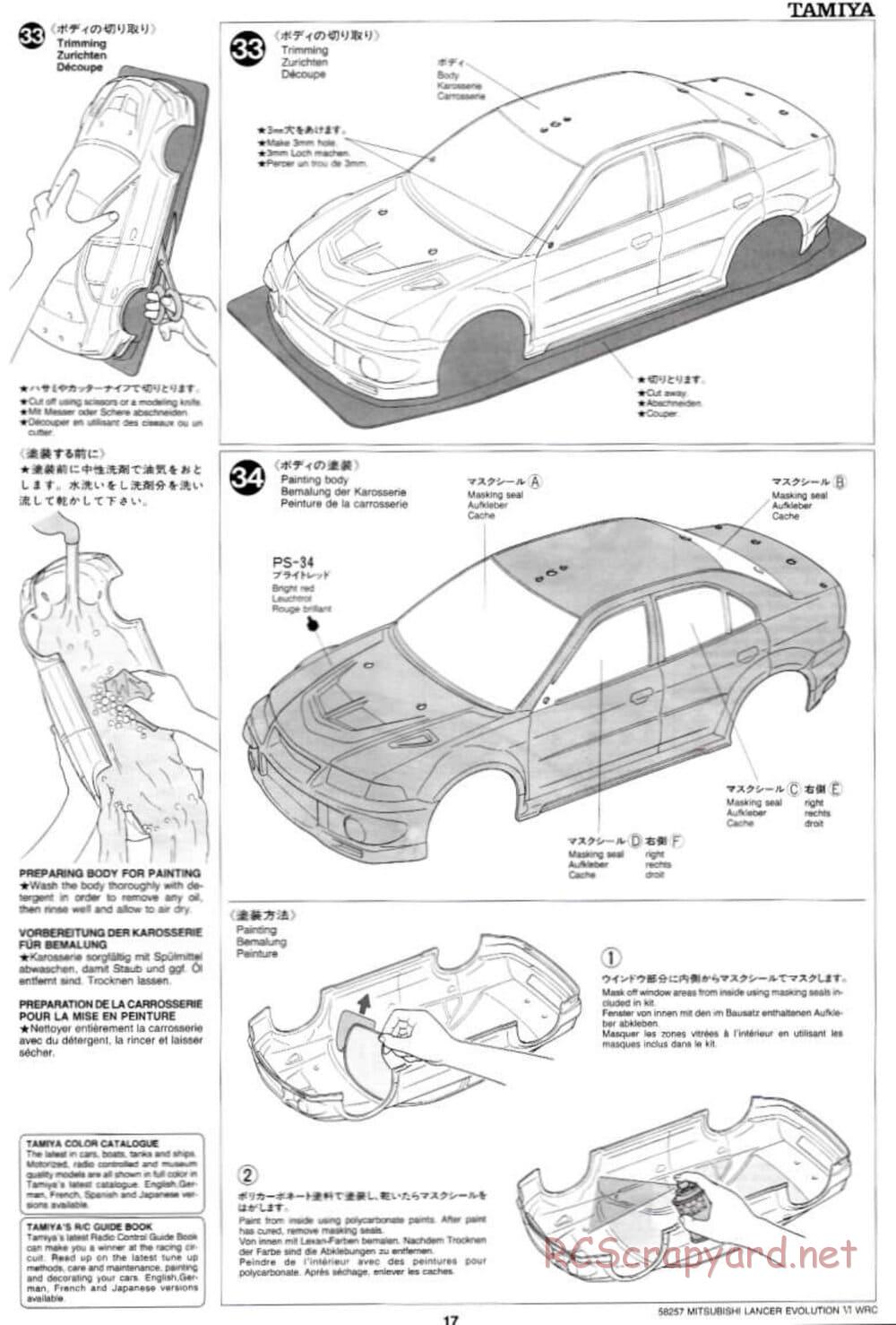 Tamiya - Mitsubishi Lancer Evolution VI WRC - TB-01 Chassis - Manual - Page 17