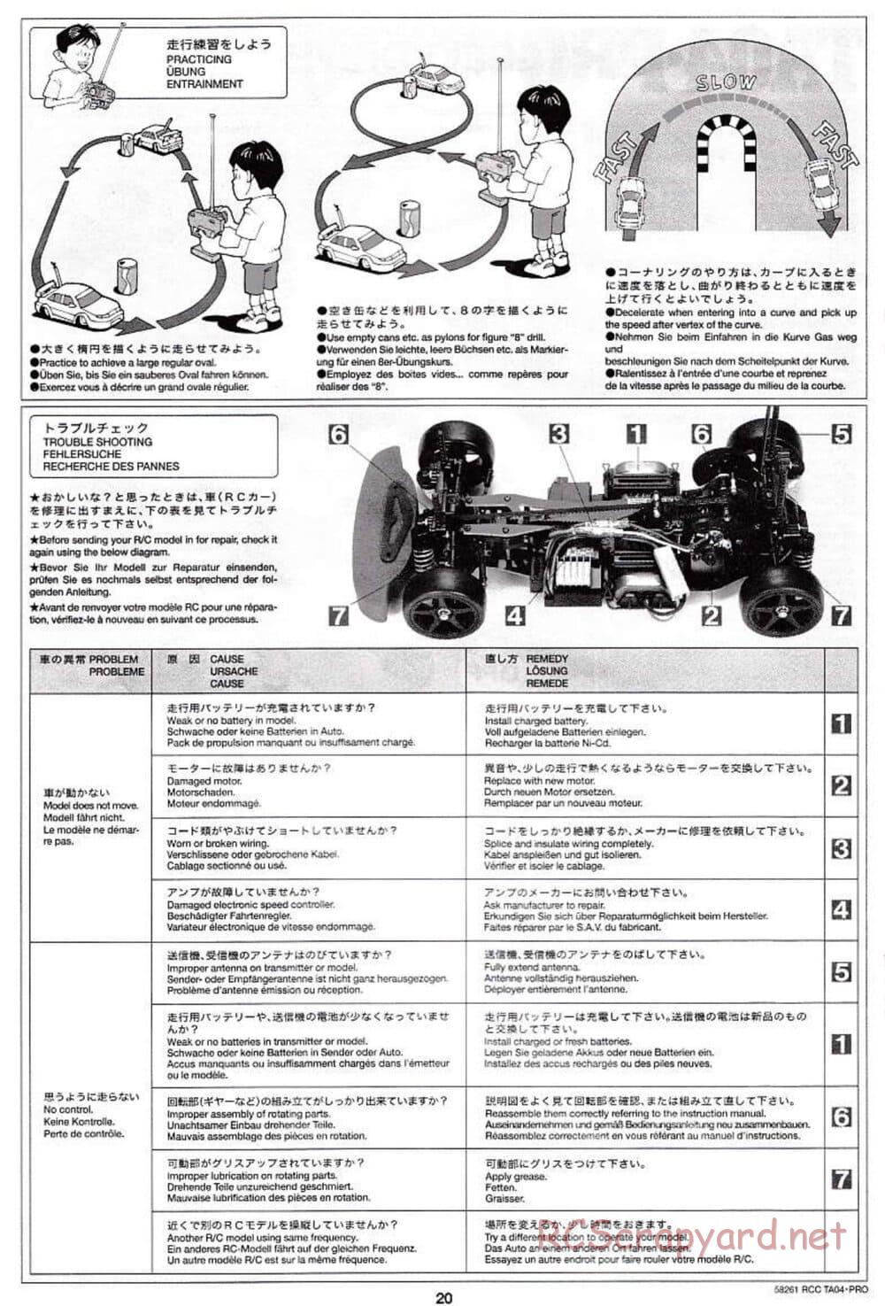 Tamiya - TA-04 Pro Chassis - Manual - Page 20