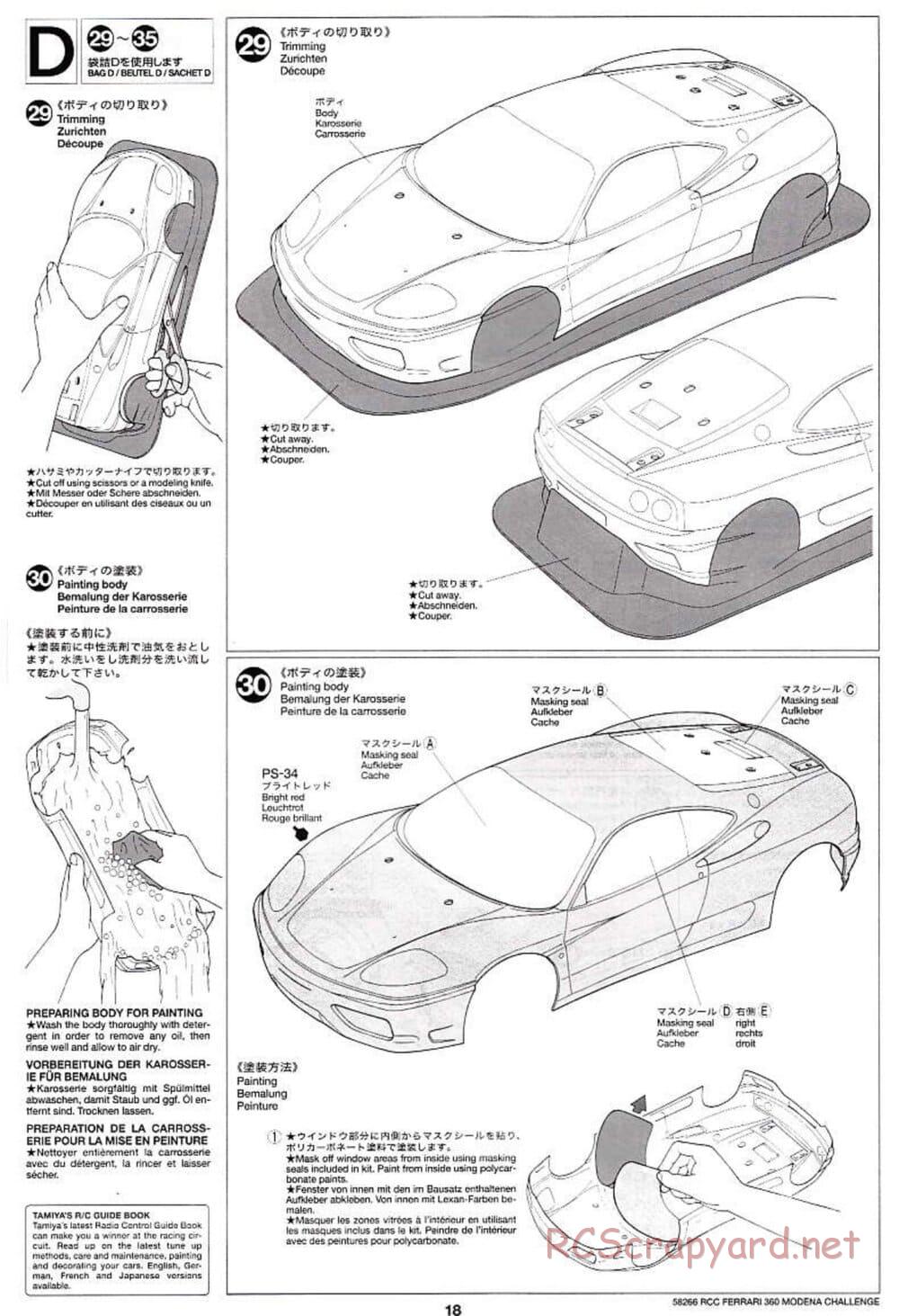 Tamiya - Ferrari 360 Modena Challenge - TA-04 Chassis - Manual - Page 18