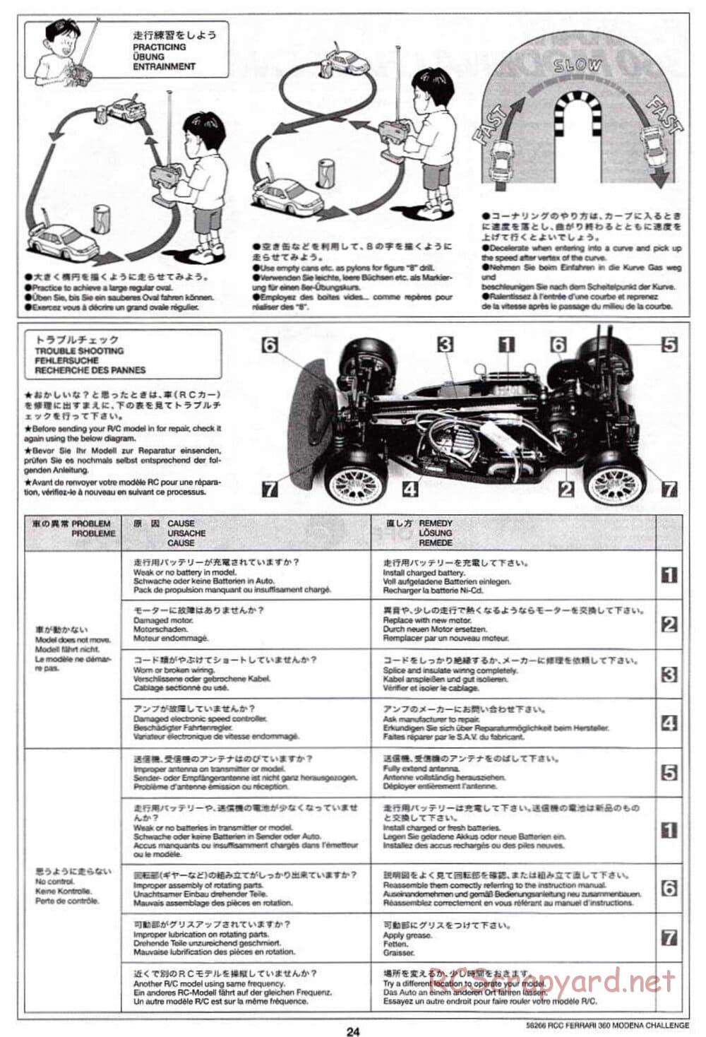 Tamiya - Ferrari 360 Modena Challenge - TA-04 Chassis - Manual - Page 24