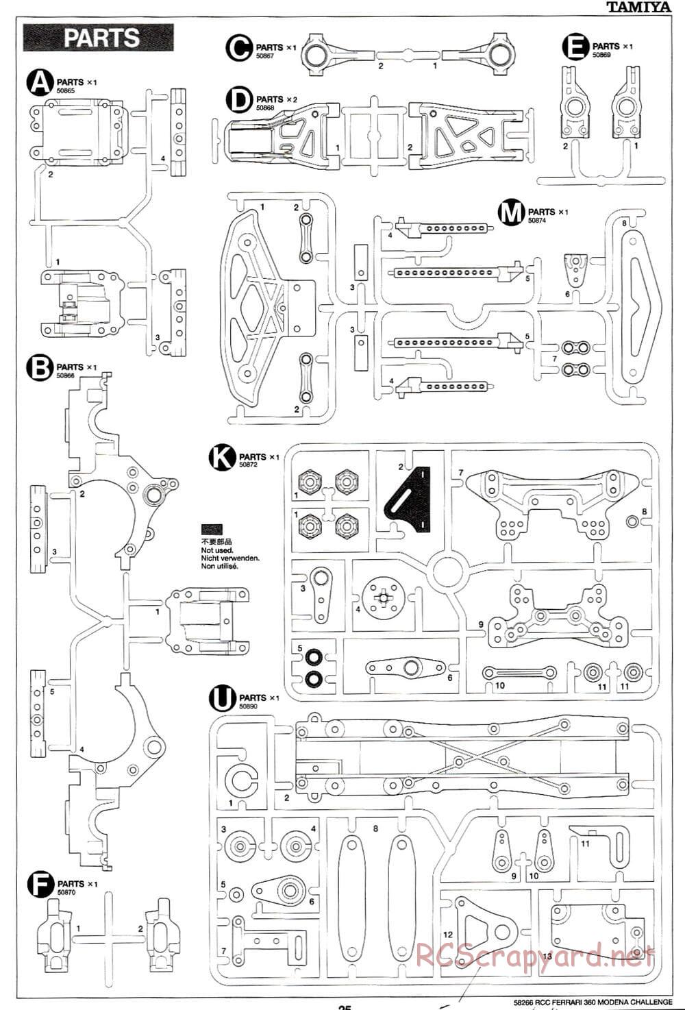 Tamiya - Ferrari 360 Modena Challenge - TA-04 Chassis - Manual - Page 25