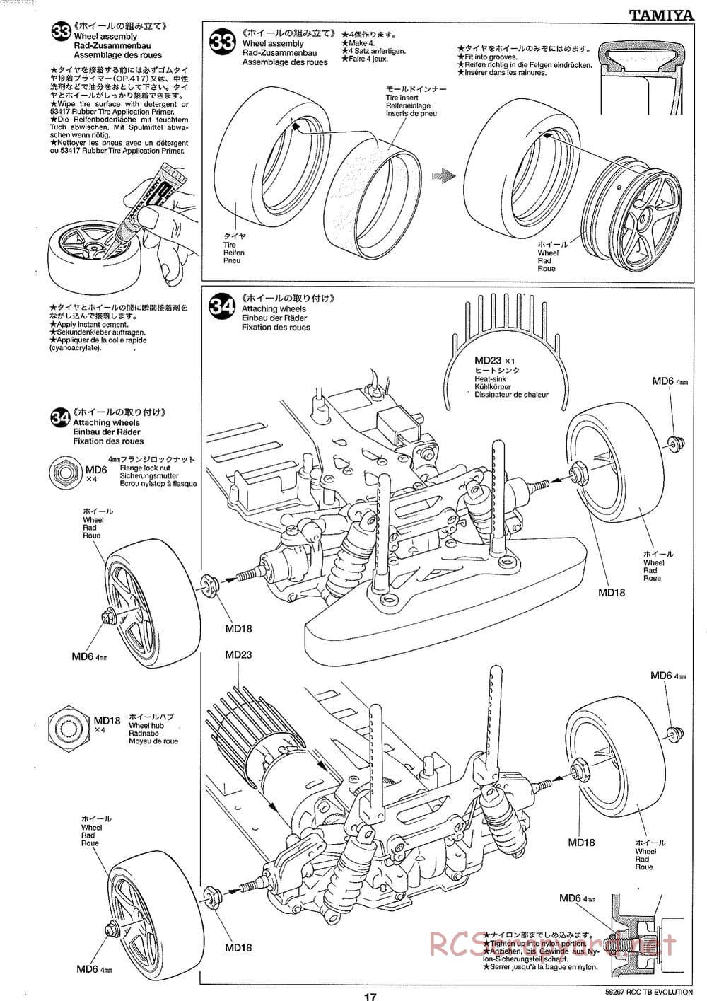 Tamiya - TB Evolution Chassis - Manual - Page 17