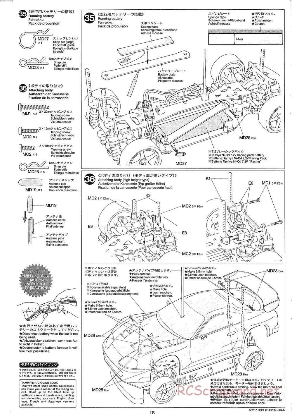 Tamiya - TB Evolution Chassis - Manual - Page 18