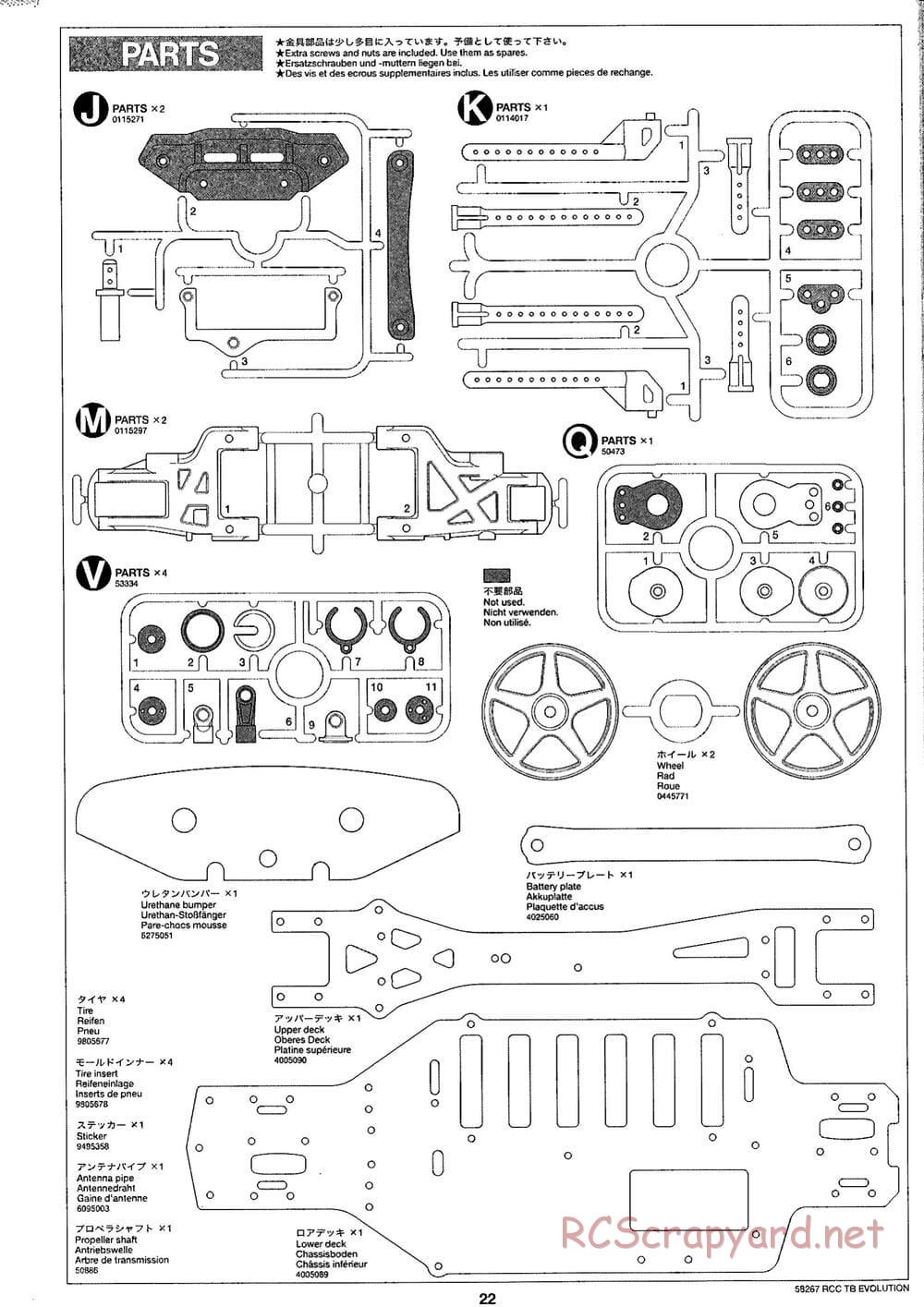 Tamiya - TB Evolution Chassis - Manual - Page 22
