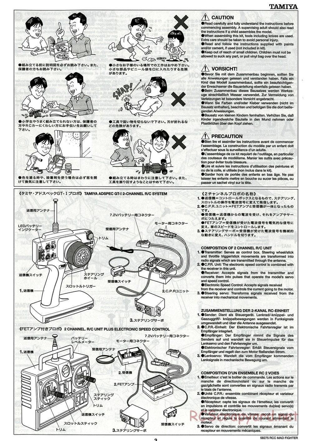 Tamiya - Mad Fighter Chassis - Manual - Page 3
