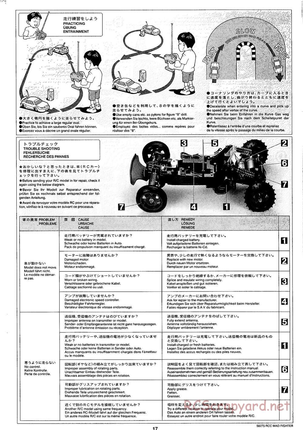 Tamiya - Mad Fighter Chassis - Manual - Page 17