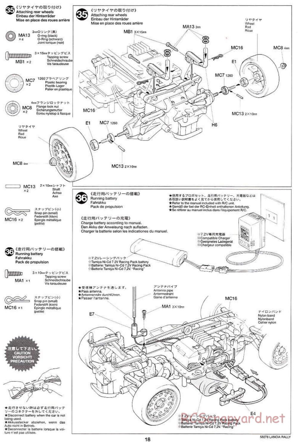 Tamiya - Lancia 037 Rally - TA-03RS Chassis - Manual - Page 18