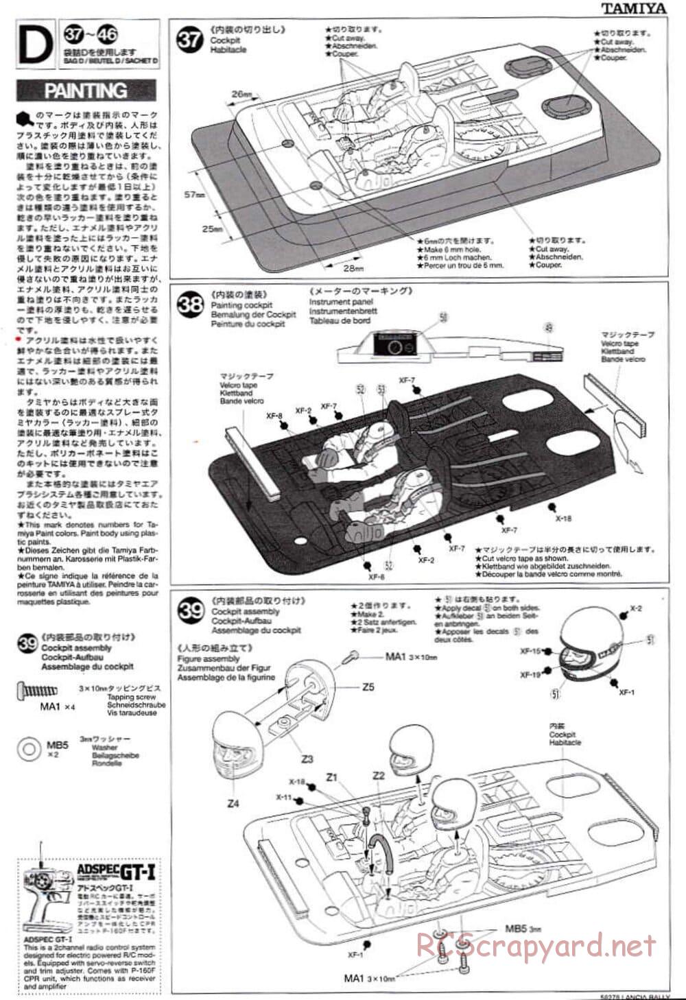 Tamiya - Lancia 037 Rally - TA-03RS Chassis - Manual - Page 19