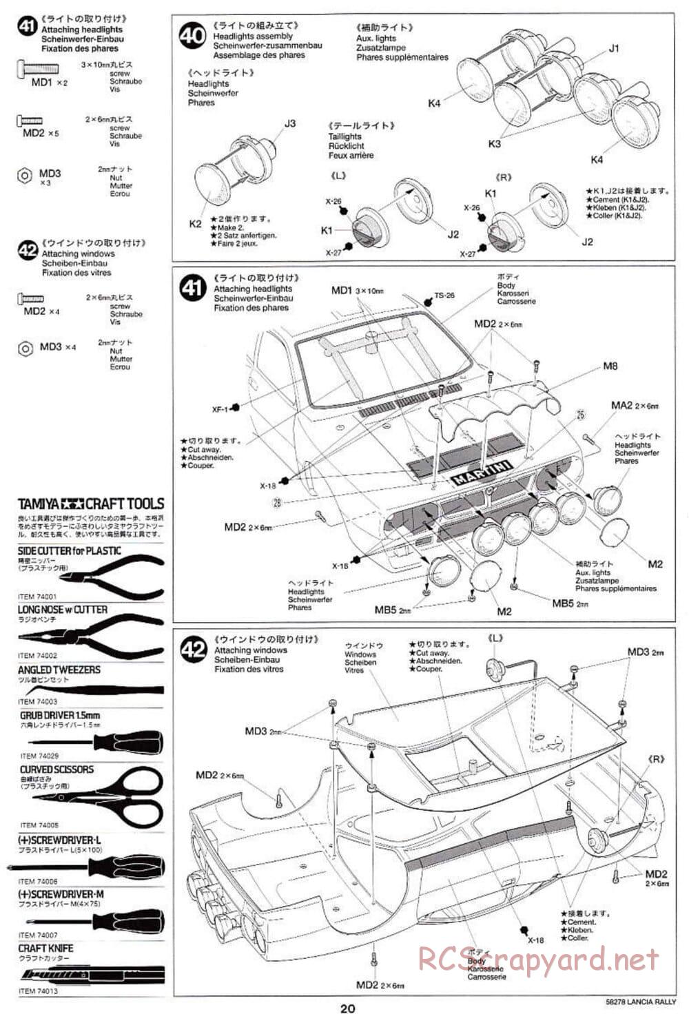 Tamiya - Lancia 037 Rally - TA-03RS Chassis - Manual - Page 20