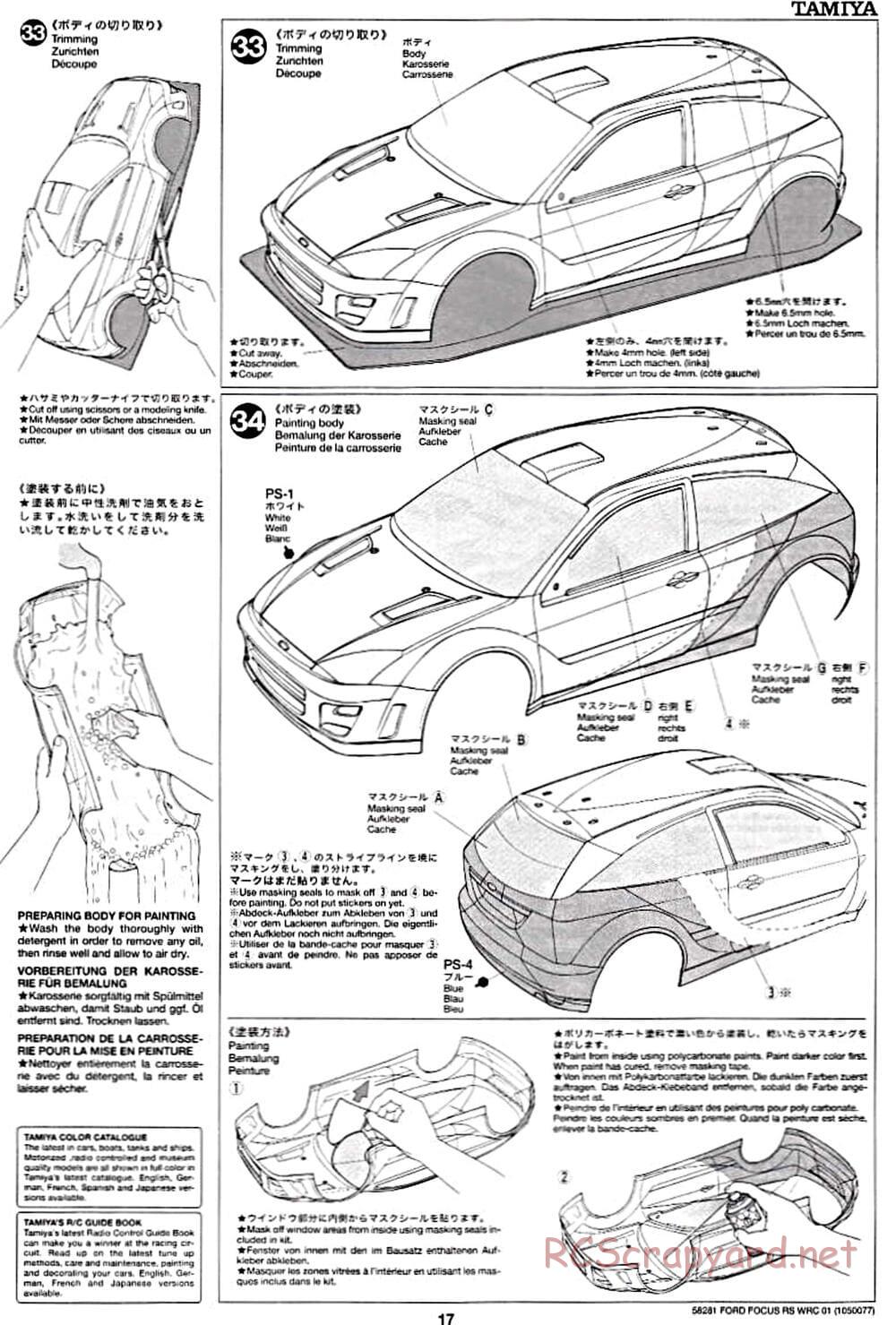 Tamiya - Ford Focus RS WRC 01 - TB-01 Chassis - Manual - Page 17