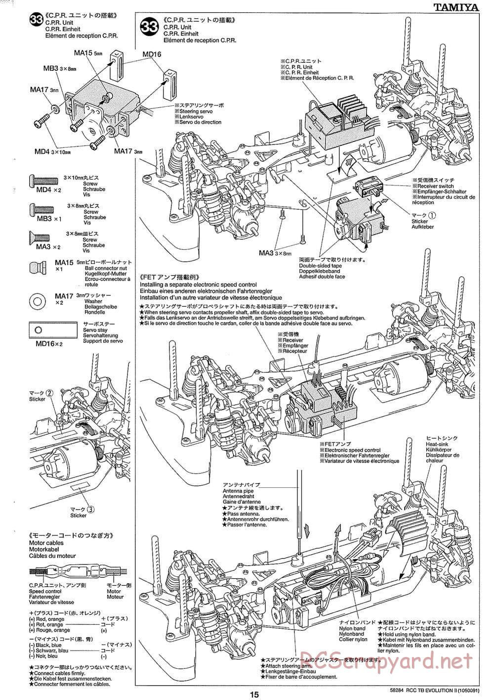 Tamiya - TB Evolution II Chassis - Manual - Page 15