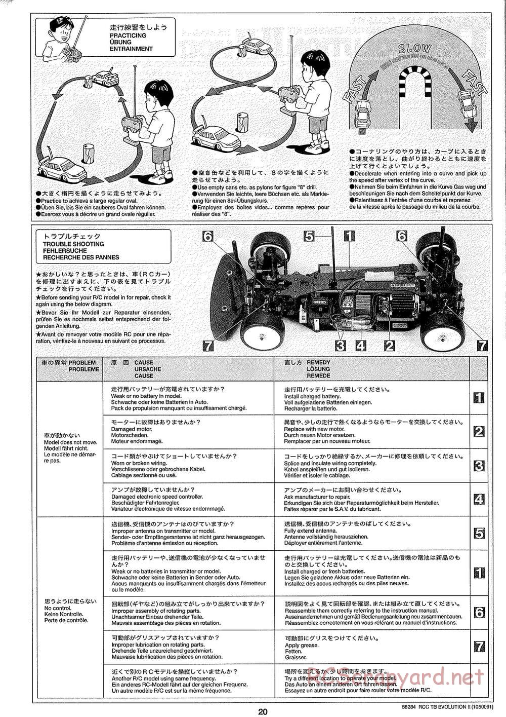 Tamiya - TB Evolution II Chassis - Manual - Page 20