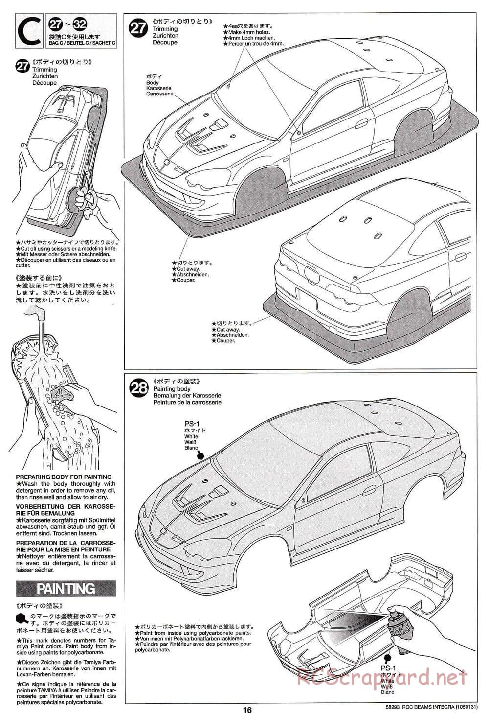 Tamiya - Beams Integra - TL-01 LA Chassis - Manual - Page 16