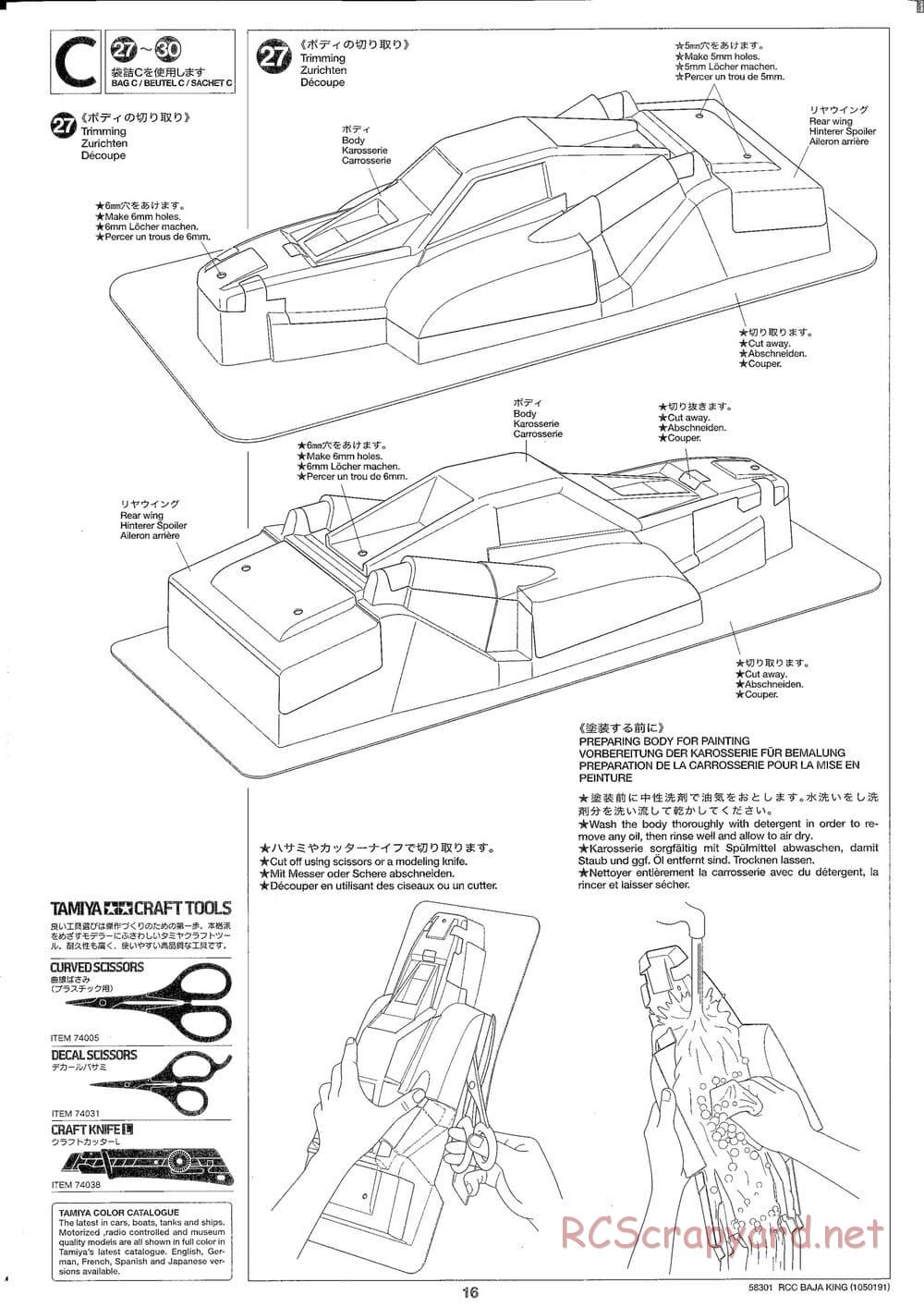 Tamiya - Baja King - TL-01B Chassis - Manual - Page 16