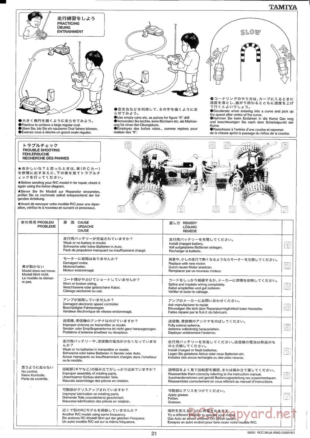 Tamiya - Baja King - TL-01B Chassis - Manual - Page 21