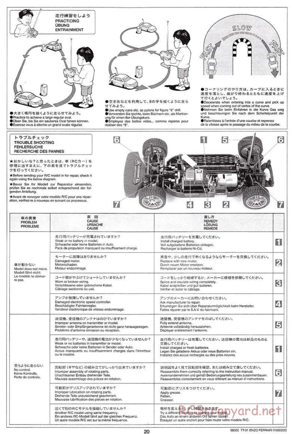 Tamiya - Enzo Ferrari - TT-01 Chassis - Manual - Page 20