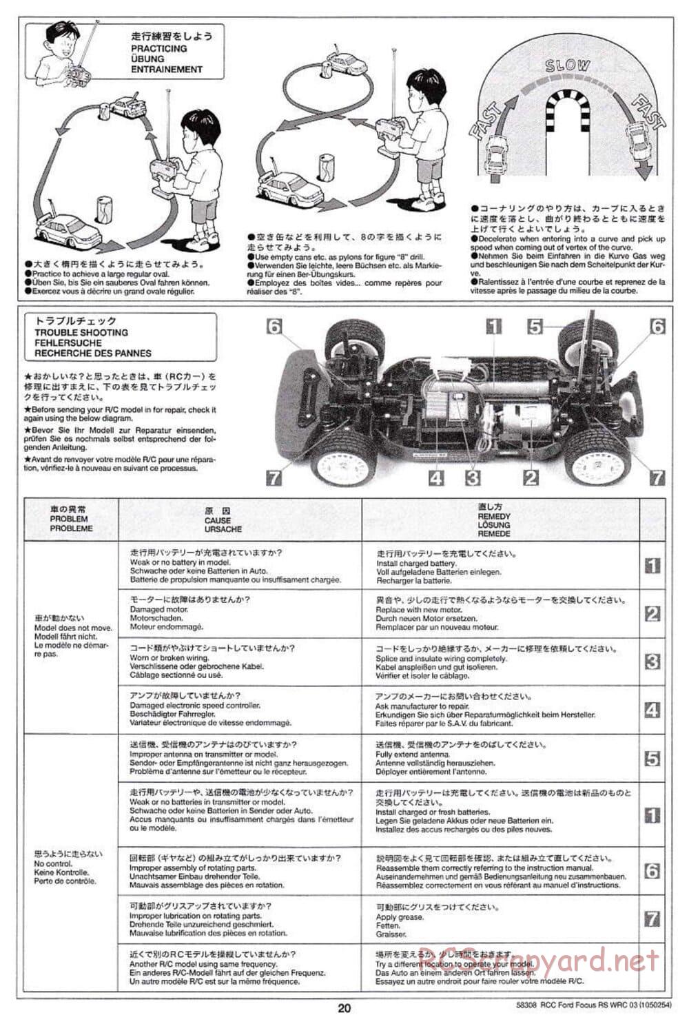 Tamiya - Ford Focus RS WRC 03 - TT-01 Chassis - Manual - Page 20