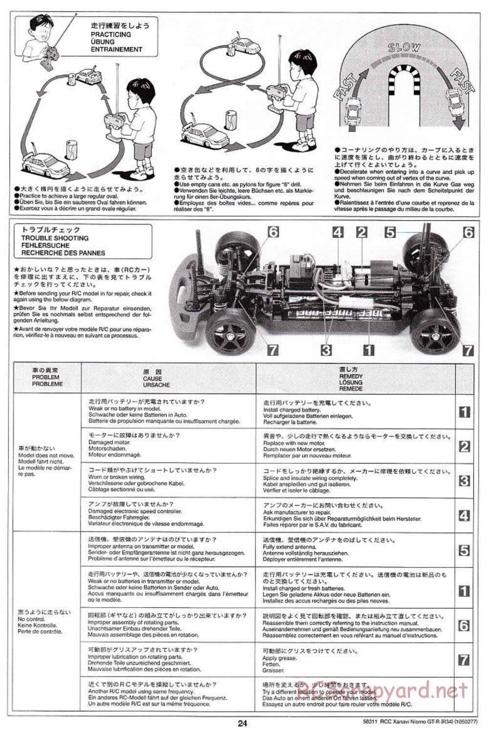 Tamiya - Xanavi Nismo GT-R (R34) - TB-02 Chassis - Manual - Page 24