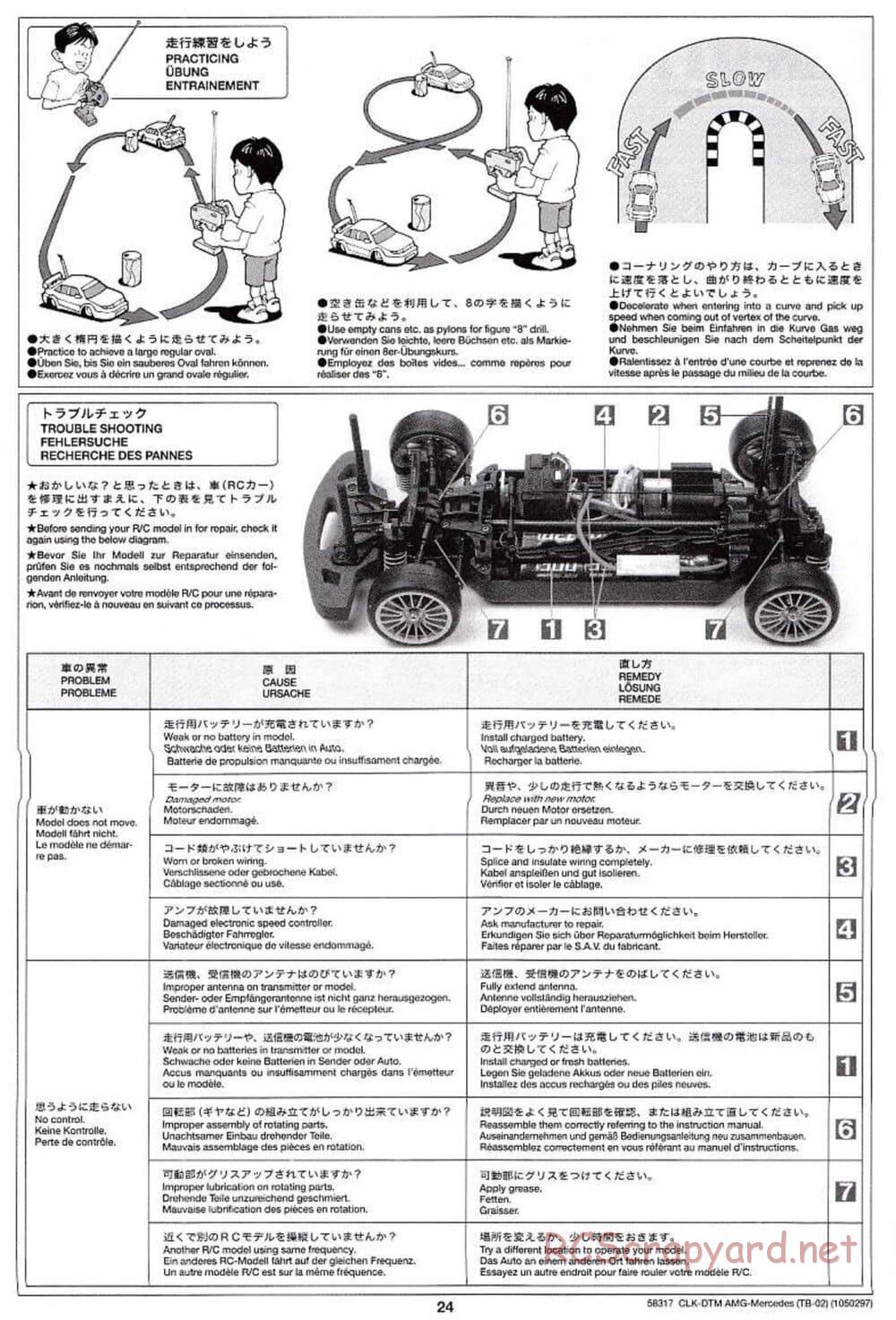 Tamiya - CLK DTM 2002 AMG Mercedes - TB-02 Chassis - Manual - Page 24