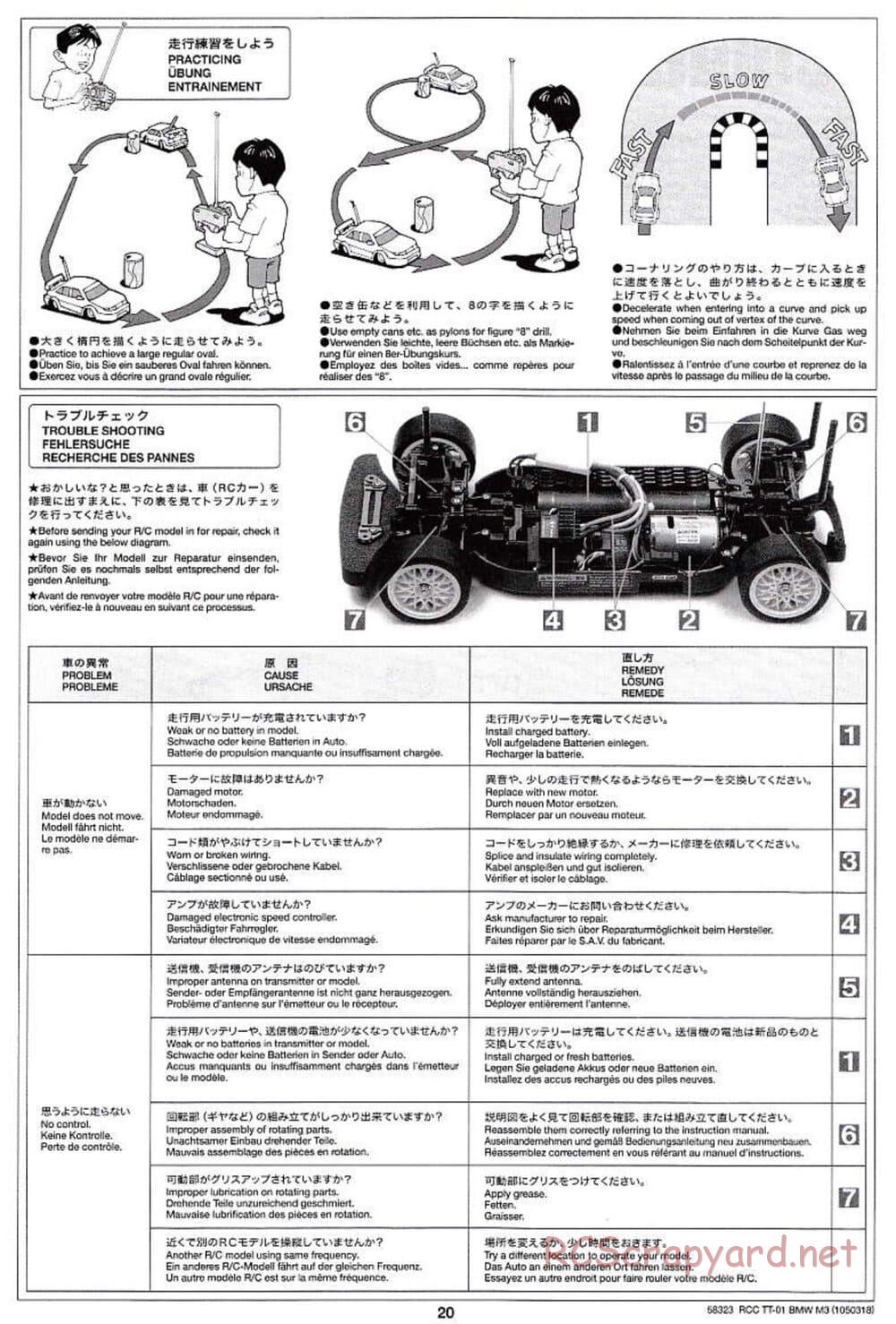 Tamiya - Schnitzer BMW M3 Sport Evo - TT-01 Chassis - Manual - Page 20