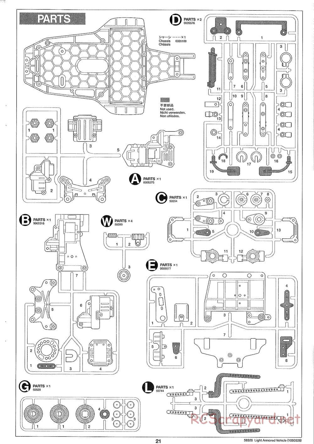 Tamiya - JGSDF Light Armored Vehicle - TA-01 Chassis - Manual - Page 21