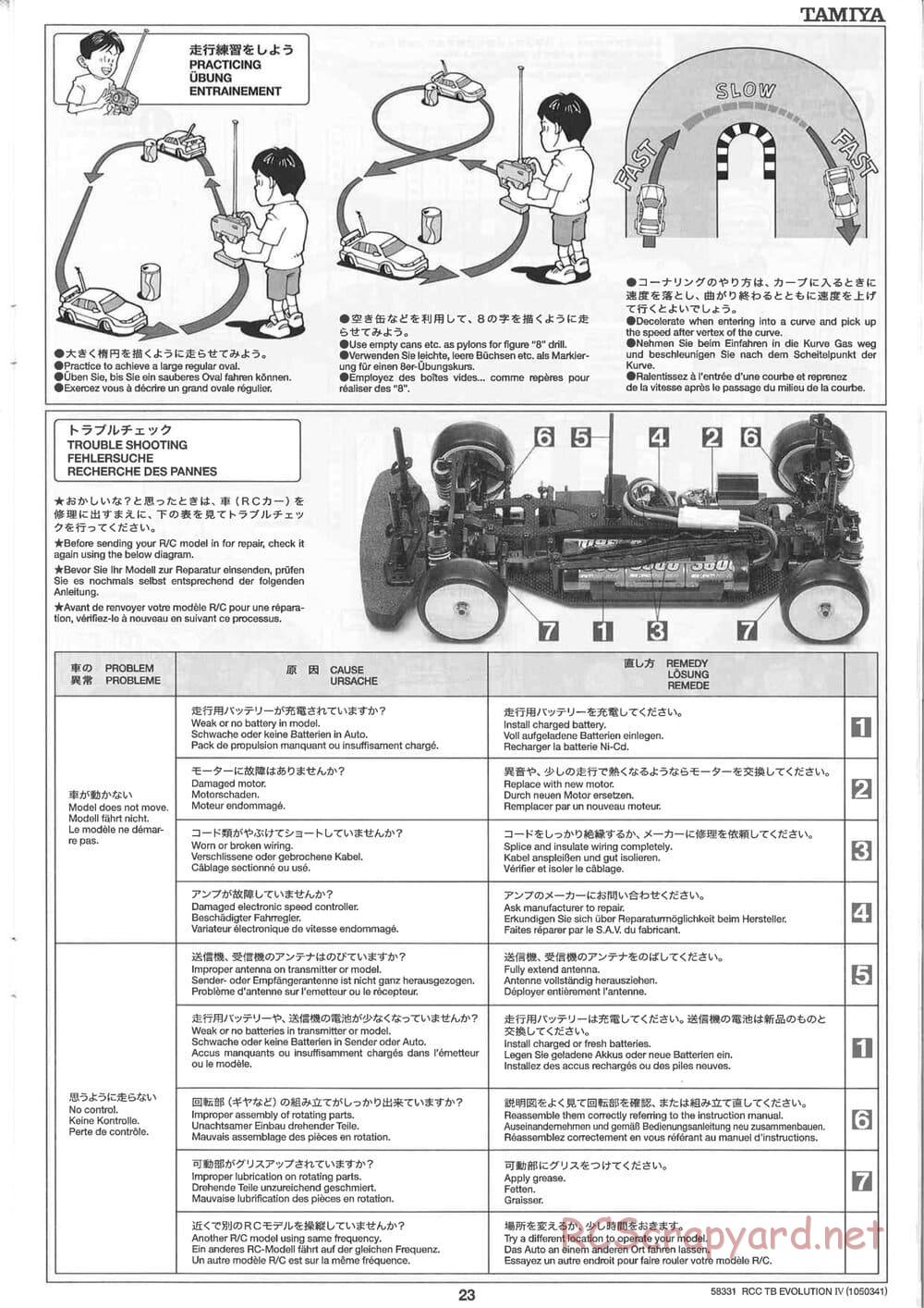 Tamiya - TB Evolution IV Chassis - Manual - Page 23